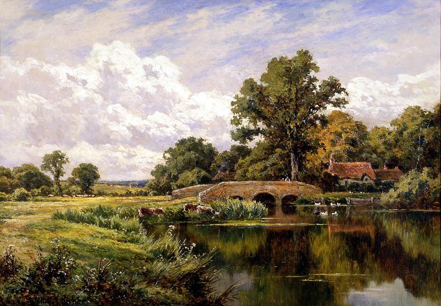 Henry H. Parker The River Loddon, Near Basing, Hants